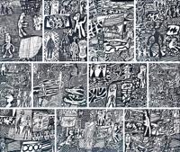 Jean Dubuffet Framed Screenprints from PARCOURS Scroll - Sold for $4,480 on 11-04-2023 (Lot 683).jpg